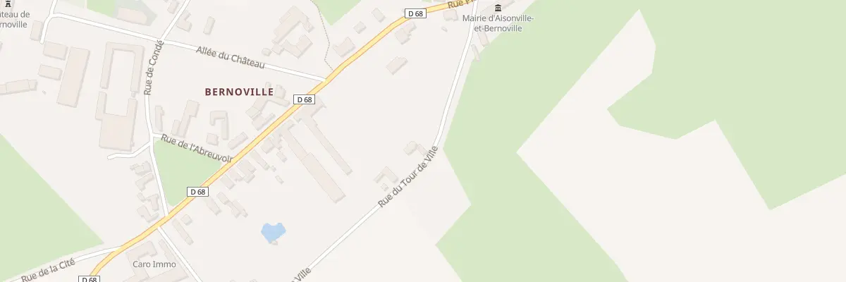 Plan du 2 Rue du Tour de Ville à Aisonville-et-Bernoville