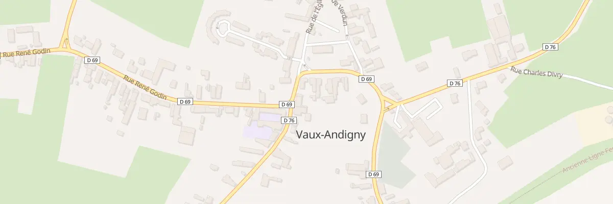 Plan du 2 Rue du Général Catroux à Vaux-Andigny