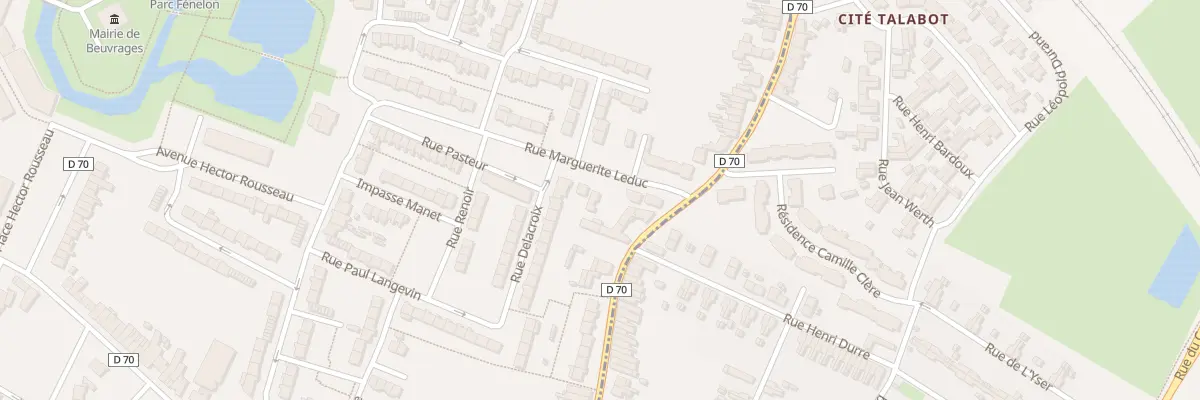 Plan du 124 Rue Roger Salengro à Beuvrages