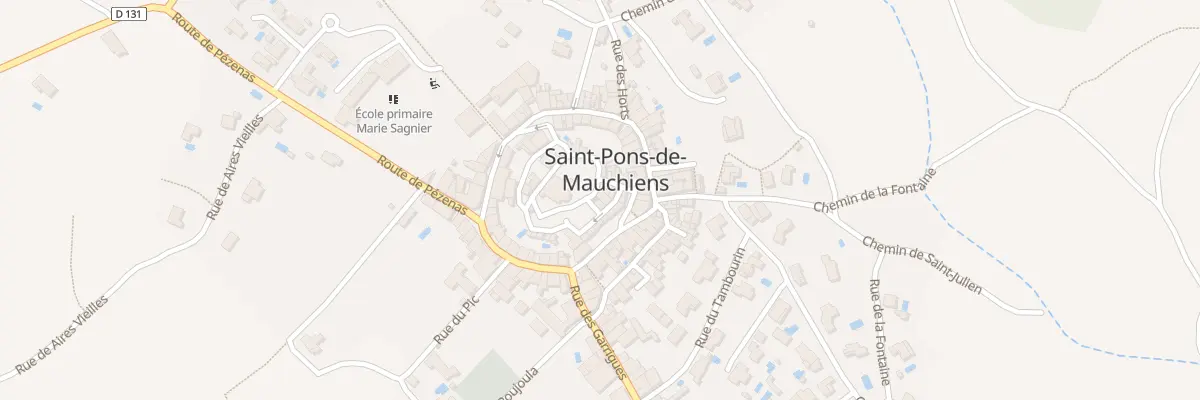 Plan du 7 Rue du Chateau à Saint-Pons-de-Mauchiens