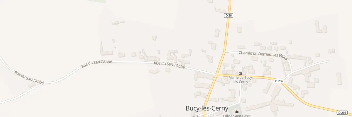 Plan du 12 Rue du Sart l’Abbé à Bucy-lès-Cerny