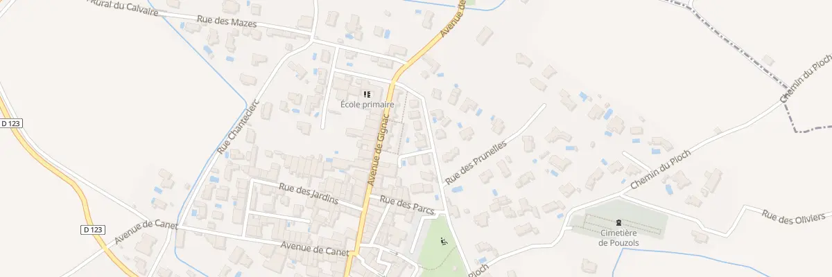 Plan du 7 Rue des Cremades à Pouzols