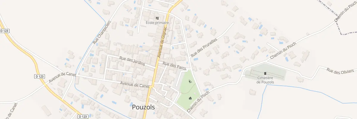 Plan du 5 Rue des Parcs à Pouzols