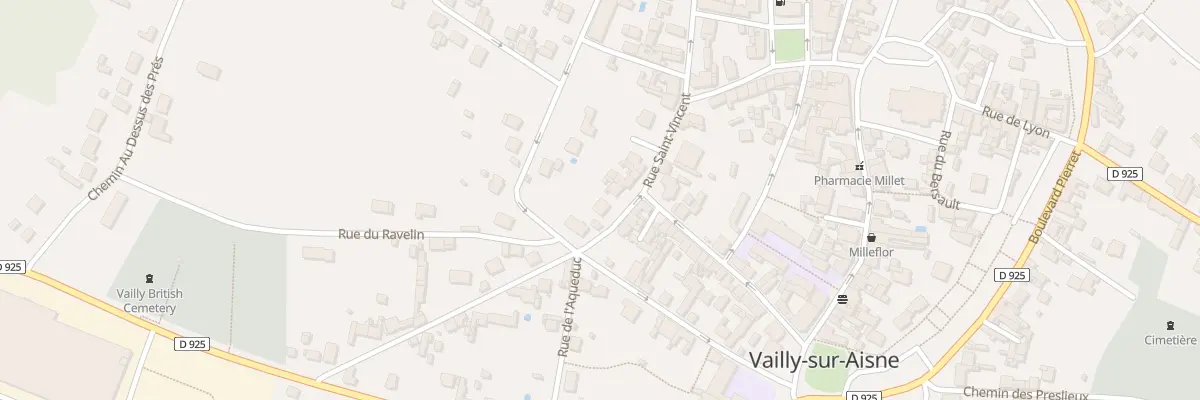 Plan du 1 Rue Saint Vincent à Vailly-sur-Aisne