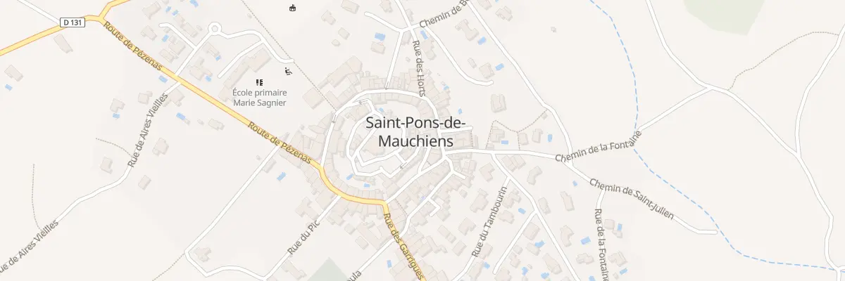 Plan du 2 Rue du Chateau à Saint-Pons-de-Mauchiens