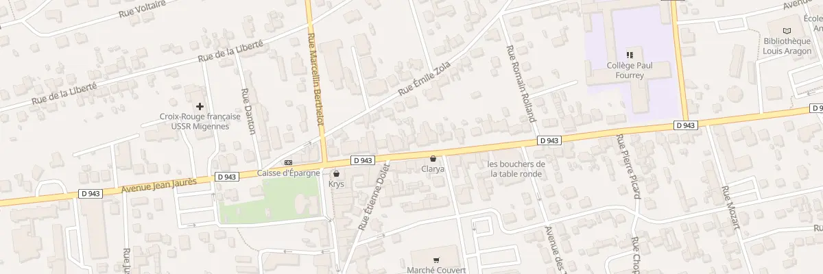 Plan du 58 Av Jean Jaurès à Migennes
