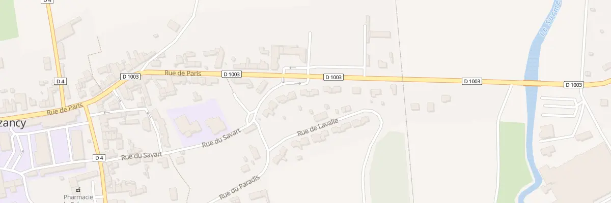 Plan du 9 Rue de Paris à Crézancy