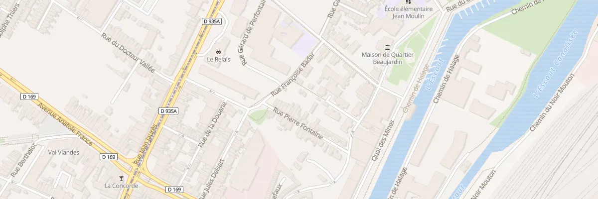 Plan du 24 Rue Pierre Fontaine à Valenciennes