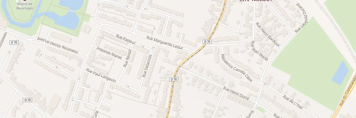Plan du 130 Rue Roger Salengro à Beuvrages
