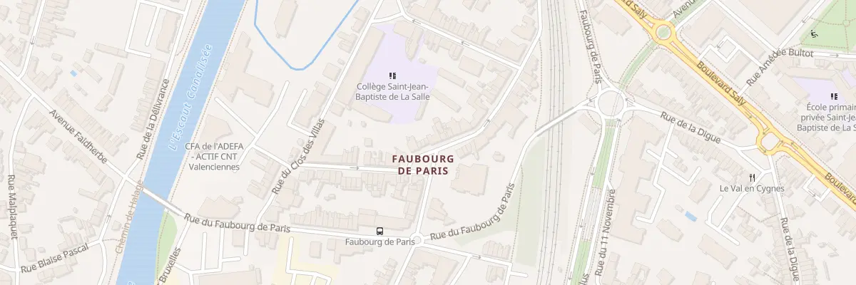 Plan du 2 Rue de l’Abreuvoir à Valenciennes