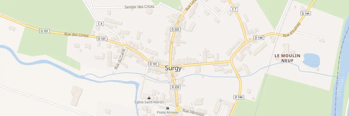 Plan du 4 Rue Landon à Surgy