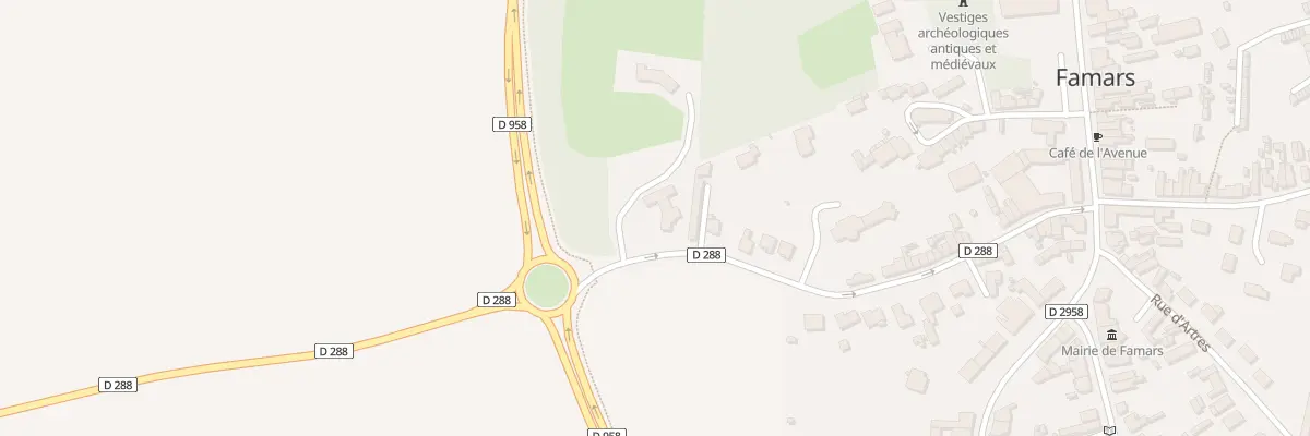 Plan du 34 Rue de Maing à Famars
