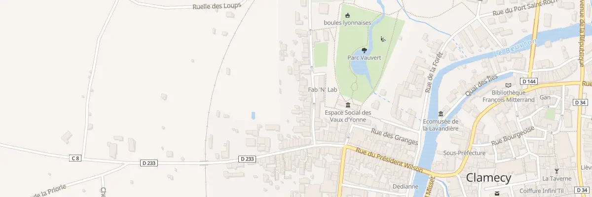 Plan du 23 Rue de Druyes à Clamecy