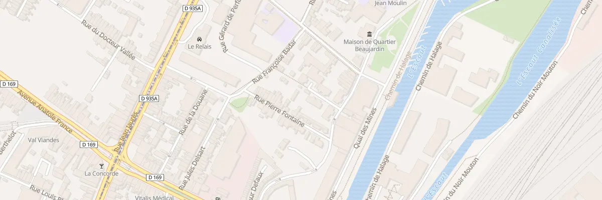 Plan du 14 Rue Pierre Fontaine à Valenciennes