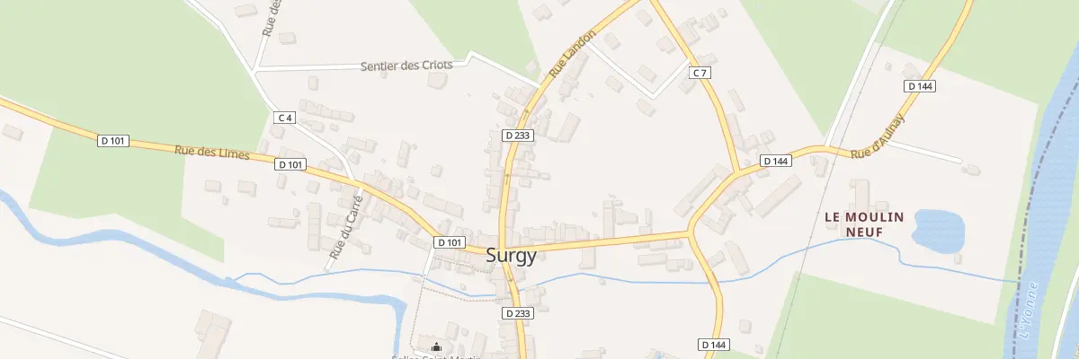 Plan du 108 Le Bourg à Surgy