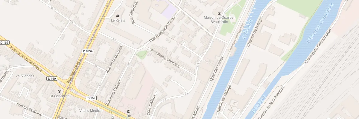 Plan du 12 Rue Pierre Fontaine à Valenciennes