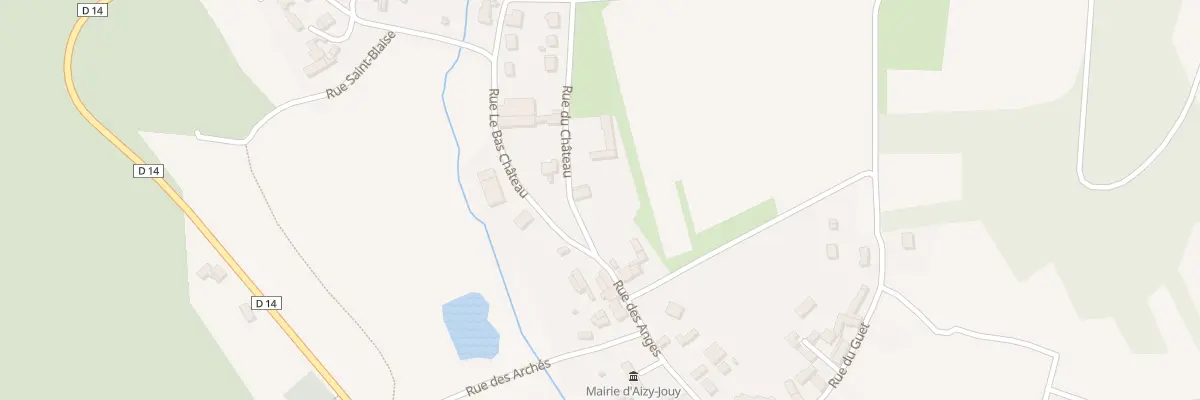 Plan du 1 Rue du Château à Aizy-Jouy
