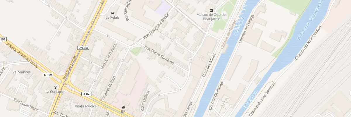 Plan du 10 Rue Pierre Fontaine à Valenciennes