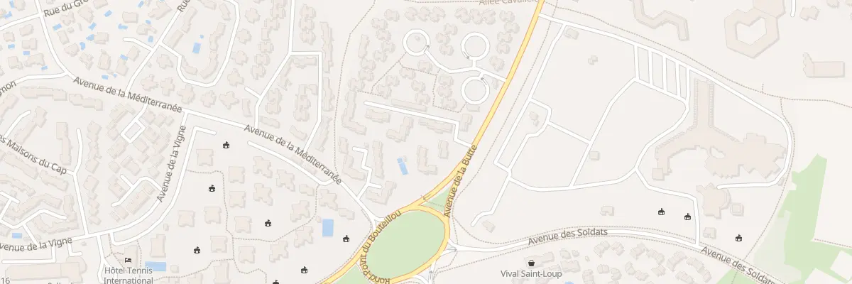 Plan du 1 Av de la Butte à Agde