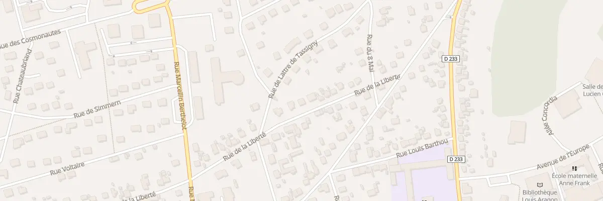 Plan du 24 Rue de la Liberté à Migennes
