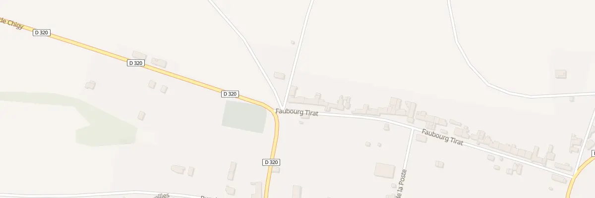 Plan du 50 Fg Tirat aux Sièges