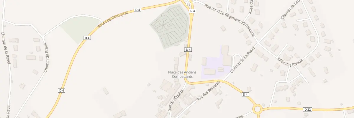 Plan du 17 Pl des Anciens Combattants à Paulhaguet