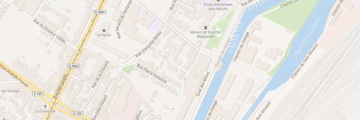 Plan du 4 Rue Georges Thurotte à Valenciennes