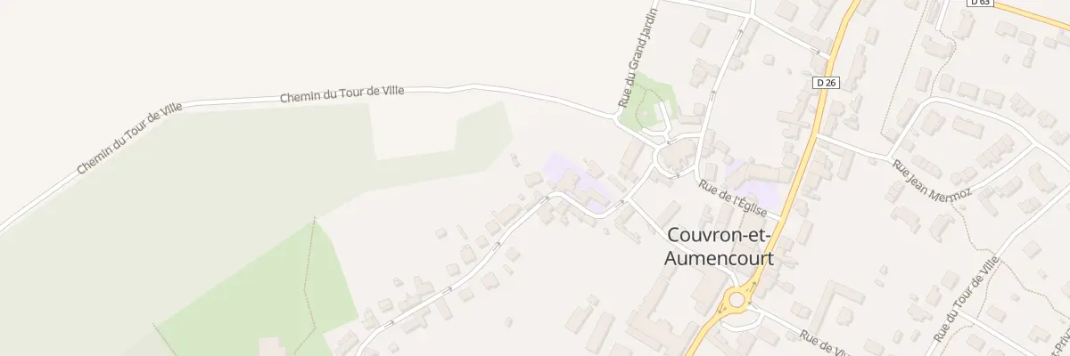 Plan du 6 Rue de la Verdure à Couvron-et-Aumencourt