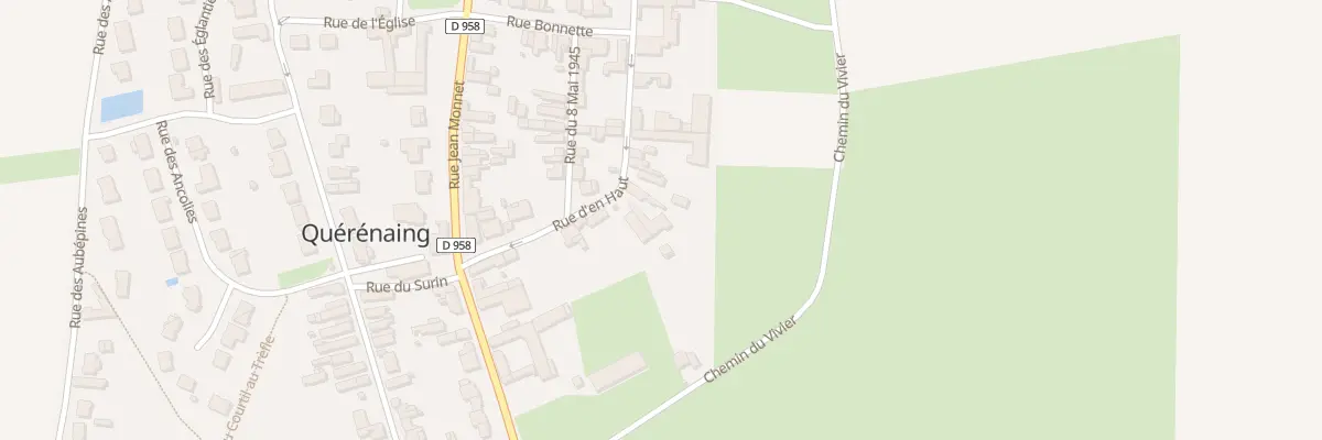 Plan du 33 Rue d’En Haut à Quérénaing