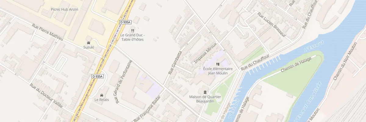 Plan du 105 Rue Gambetta à Valenciennes
