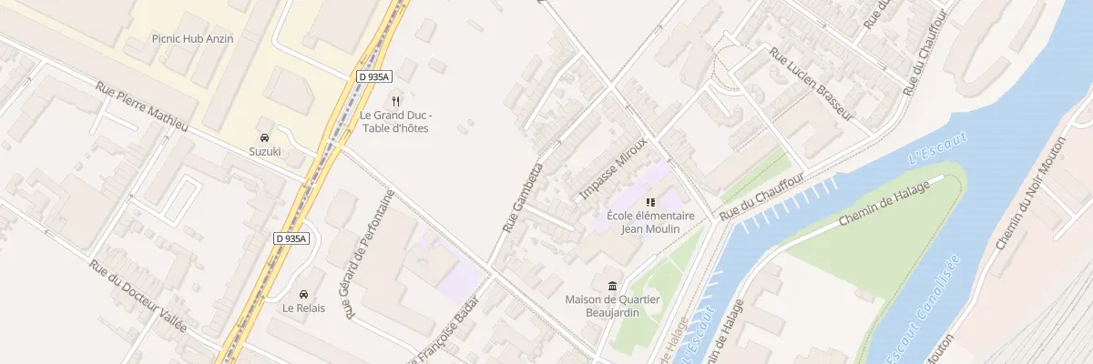 Plan du 103 Rue Gambetta à Valenciennes