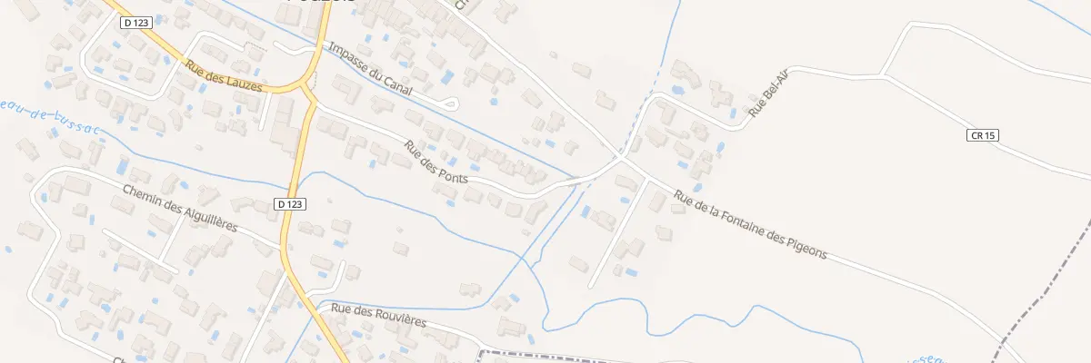 Plan du 235 Rue des Ponts à Pouzols