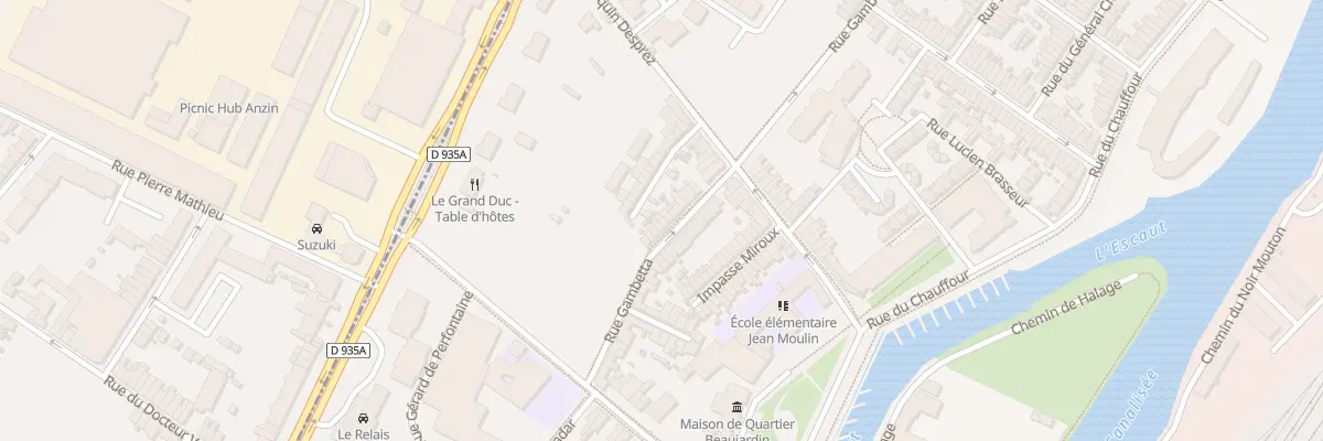 Plan du 90 Rue Gambetta à Valenciennes