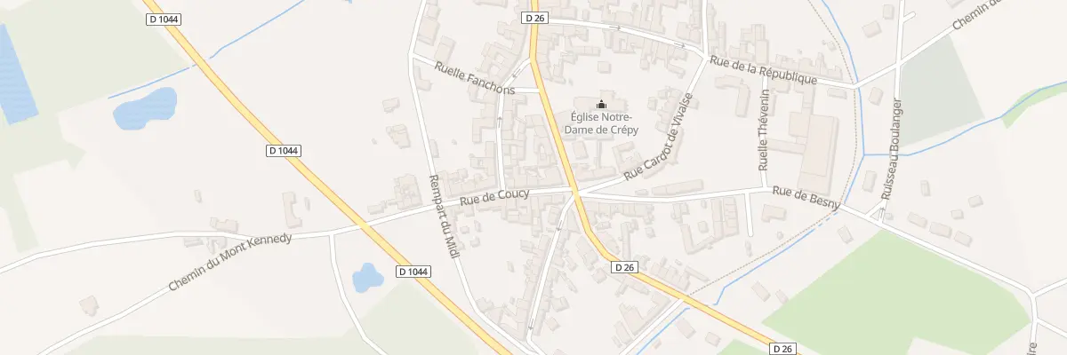 Plan du 2 Rue de Coucy à Crépy