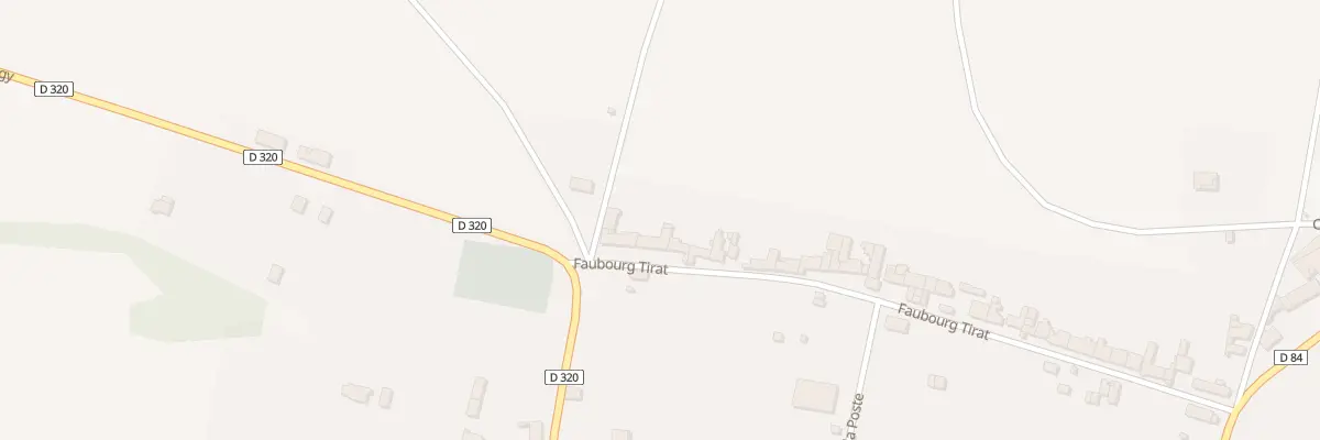 Plan du 48 Fg Tirat aux Sièges