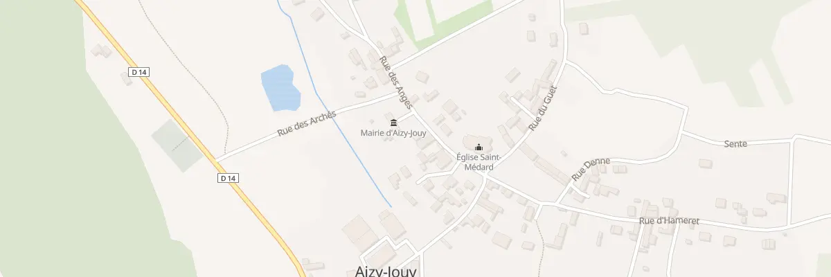 Plan du 2 Pl de la Mairie à Aizy-Jouy