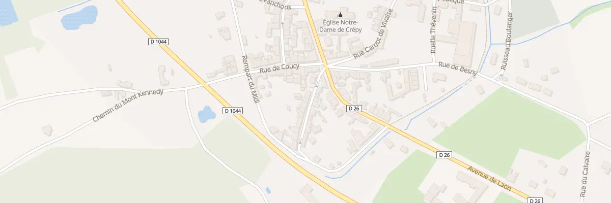 Plan du 6 Rue de la Liberté à Crépy