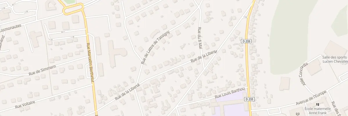 Plan du 18 Rue de la Liberté à Migennes