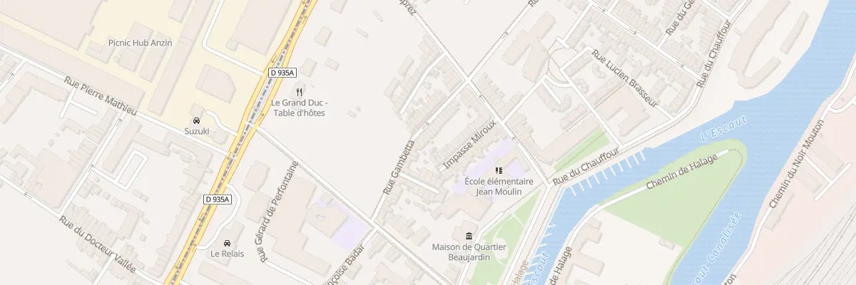 Plan du 99 Rue Gambetta à Valenciennes