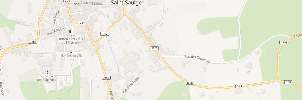 Plan du 6 Fg de Châtillon à Saint-Saulge
