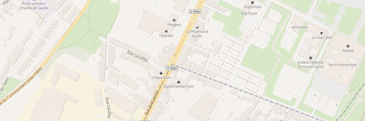 Plan du 3 Rue Jean Jaures à Anzin