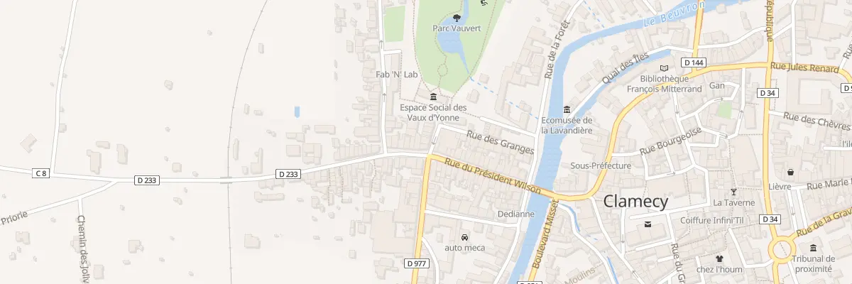 Plan du 9 Rue du Parc à Clamecy