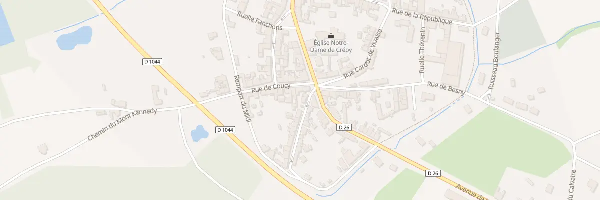 Plan du 3 Rue de Coucy à Crépy