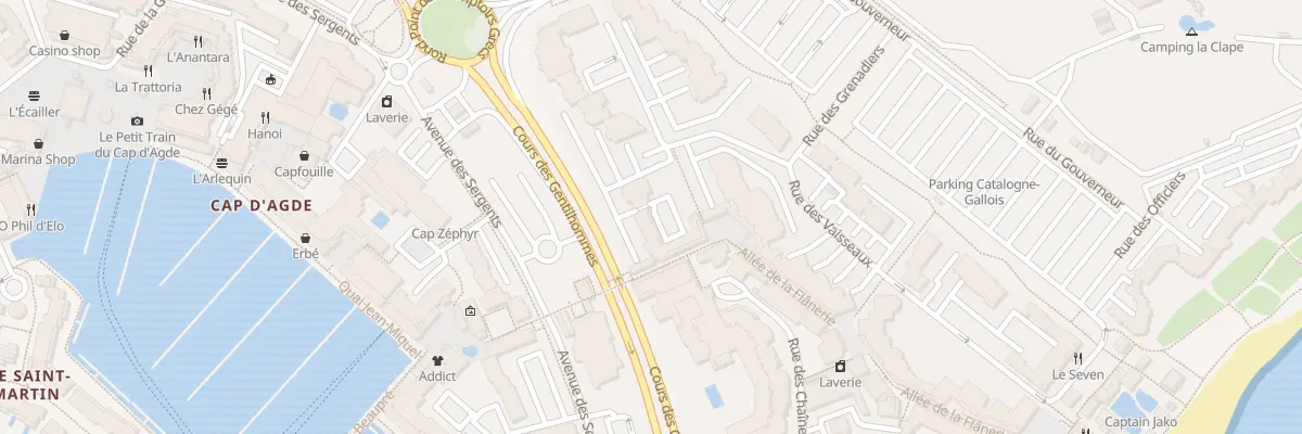 Plan du 3 Rue de la Courette à Agde