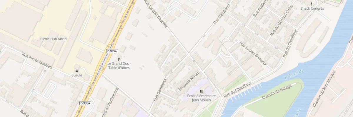 Plan du 76 Rue Gambetta à Valenciennes