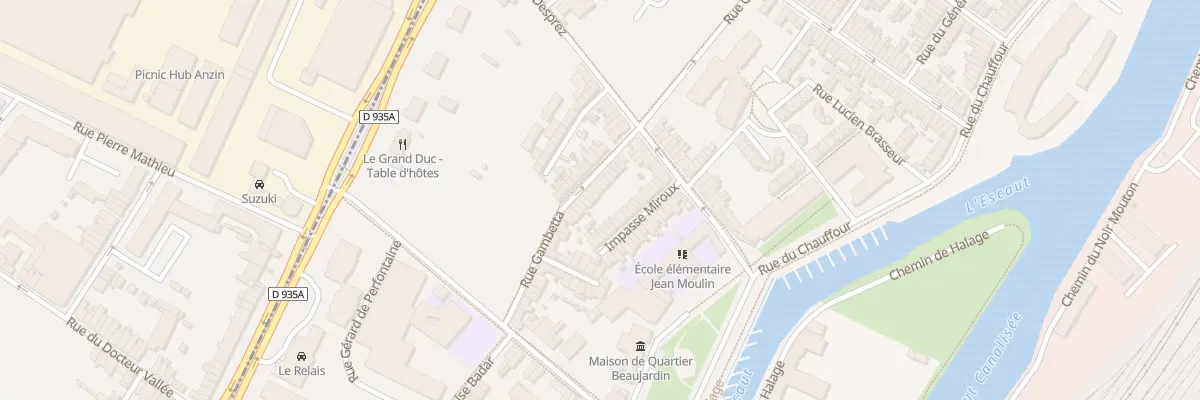 Plan du 91 Rue Gambetta à Valenciennes