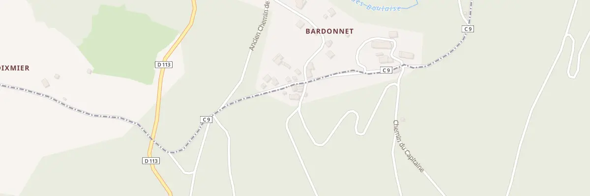 Plan du 32 Bardonnet à Châteldon
