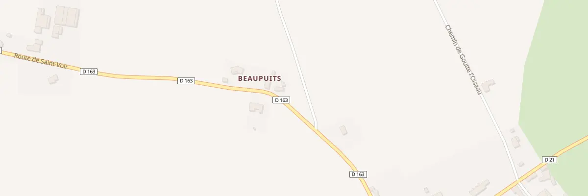 Plan du 344 Rte de Saint-Voir à Treteau