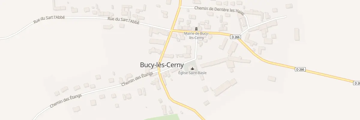 Plan du 5052 Rue de l’Eglise à Bucy-lès-Cerny