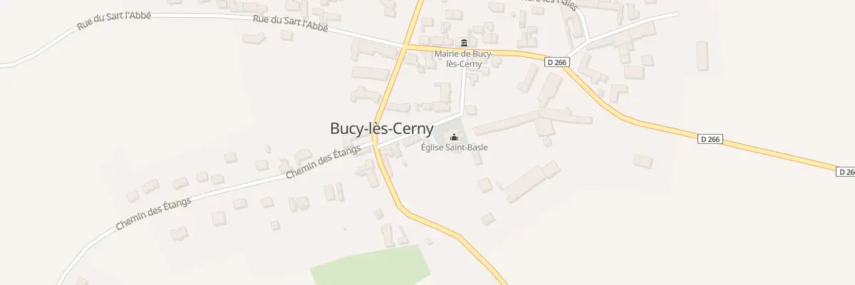 Plan du 9 Rue de l’Eglise à Bucy-lès-Cerny